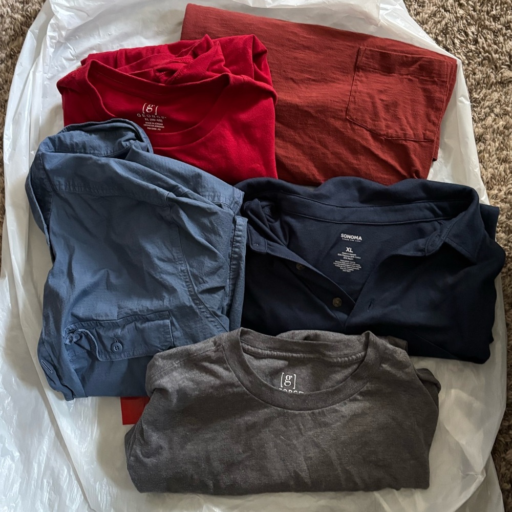 Men’s XL Shirts - 5 shirts